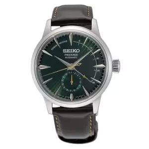 SEIKO 세이코 SSA459 남성용 오토매틱 시계 - 프레시지 컬렉션 리치 그린 패턴 다이얼 스테인리스 스틸 가