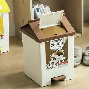 욕실 페달 휴지통 플라스틱 디자인 쓰레기통 주방 페달 휴지통 밟는 뚜껑 10리터 분리수거함