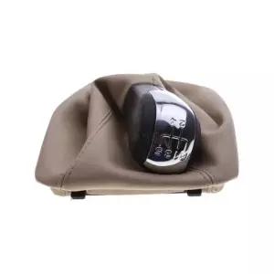 스파크 기어봉 부츠 노브 게이터 시프트 레버 베이지 소가죽+실버 커버