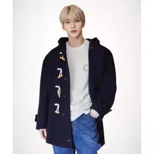 커버낫 남녀공용 체크 후드 더플코트 다크네이비 CO2504CT02DN 1703579