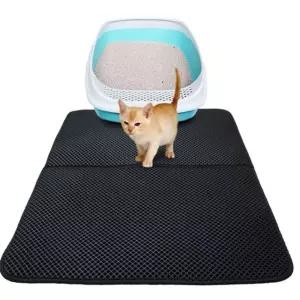 고양이매트 애완 동물 더블 레이어 침대 상자화장실 배변 모래 사막방지 빠짐 물품