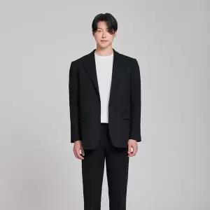 [하프클럽/인터메조]스탠다드 에센셜 수트 릴랙스 블랙 IMFAMSU154