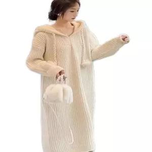 임산부 겨울 원피스 임부복 슬림 오피스 직장인 롱