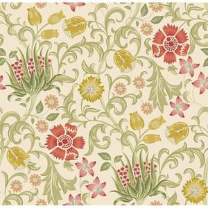 윌리엄 모리스 플라워 패턴 시트형 벽지 빈티지 플로럴 떼었다붙이는 리무버블 인테리어 시트 17.5 78.8