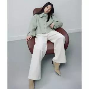 매장정품 더엣지 25FW 어반 헤링본 숏 코트 2067232057 100589