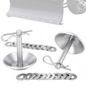 IUVWISN 2팩 제설기 스키드 슈즈 부품 릴리즈 미끄럼 UTV 교체 포함 2208864 2205071 베이스 방지 ATV 잠금