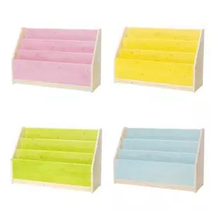 병설유치원 유아반 3단책꽂이 컬러 스프러스 원목 책꽂이 전래동화 돌봄교실 키즈카페