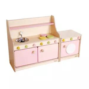 유치원 주방놀이 유아가구 싱크대 자작나무 컬러 2종세트 여아선물 여자아이 키움터 돌봄