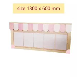 유치원 교실 환경판 알림판 컬러지붕 아크릴5칸 A4 게시판 돌봄 어린이집 도서관 교무실