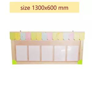 유치원 교실 환경판 알림판 무지개지붕 아크릴5칸 A4 게시판 프로그램실 학급 돌봄 강사