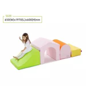 유치원 놀이방 방염 체육매트 뛰고 기는 핑크터널 블록세트 복지원 돌봄 유아센터 어린이
