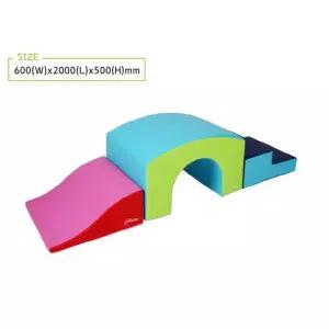 유치원 놀이방 방염 놀이매트 베이직 낮은 계단 터널 모듈 블록매트 세트 보육원 체험관