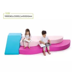 아동센터 실내놀이터 큰사이즈 2단 방염 계단 경사로 쉼터매트 몸쓰기 체험관 어린이