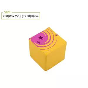 어린이집 놀이방 휴식의자 25x25x25 방염 스펀지 별 네모의자 아동교구 체육관 키움터