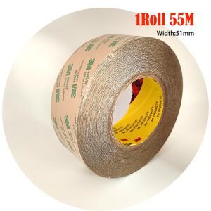 1롤 51mmx55M 두께 0.13M 호환m 3M 호환 468MP 접착 전사 테이프 초박형 고온 저항 FPC 가전제품 MRO 프린