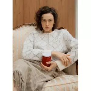 [롯데백화점]쥬크 다이아 자카드 집업 가디건 Z254KSL008