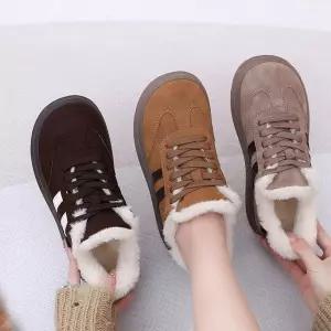 겨울 퍼안감 스니커즈 여성 방한 운동화 털신