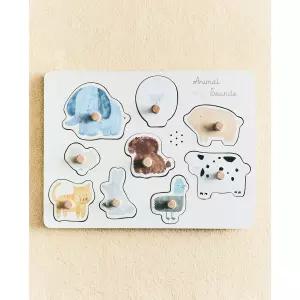 자라홈 브랜드관 유아용 동물 소리 퍼즐 42609052999 381103