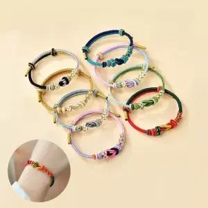 매듭공예 한땀한땀 소원담은 양쪽매듭 행운 팔찌 8종 팔찌만들기 매듭팔찌만들기