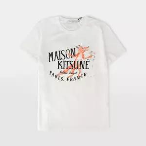 메종키츠네 올림피아 르탕 팔레이스 로얄 반팔 티셔츠 JW00167KJ0008 P100