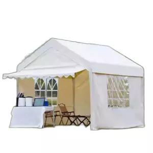 야외 주차장 파고라 비막이 어닝 미색 차양막 창고