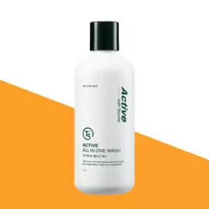 TS 액티브 쿨다운 올인원 바디워시 300g 쿨링 샤워