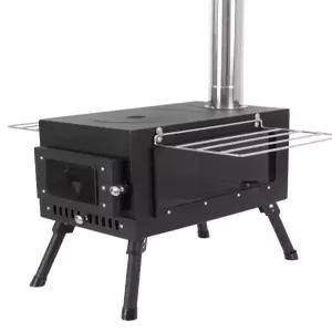 야외 스테인레스 화로대 전원주택 난로 가정용 캠핑 장작