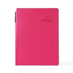 비비드 유선 수첩 볼펜 슬림 가죽 커버 제본 노트 (KYR-WC4DA8F)