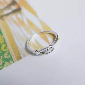 s925심플 행운 물고기 반지 커플 예쁜 가족 학생 WCBDC5F