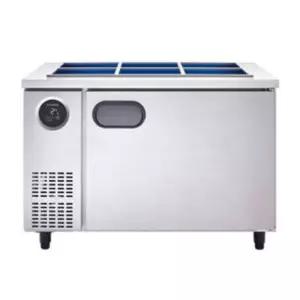 스타리온 SR-V12EIED 1/2밧드 내부스텐 업소용 반찬냉장고 김밥 토핑 냉장고