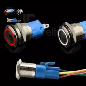 방수 LED 크롬토글 푸쉬 스위치 락 용품 DIY LED