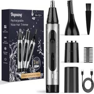 남성용 귀/코털 정리기 USB 충전식 코털 트리머 전문가용 없는 면도기 눈썹/얼굴 털 키트 3-in-1 방수 듀얼