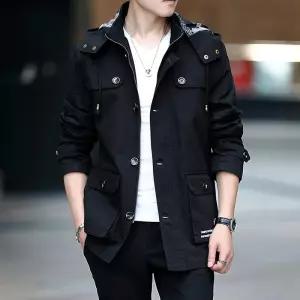 NFY028 빅 사이즈 봄가을 루즈핏 하프 싱글 트렌치코트