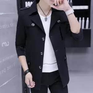 NFY013 빅 사이즈 봄가을 루즈핏 하프 싱글 트렌치코트