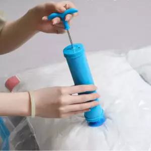 여행용 속옷 양말 여벌 옷 의류 진공 압축팩_배기펌프