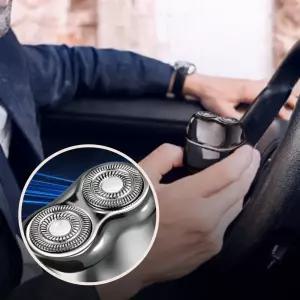 저자극 남성용 미니전기면도기 더블헤드 휴대용면도기 여행용