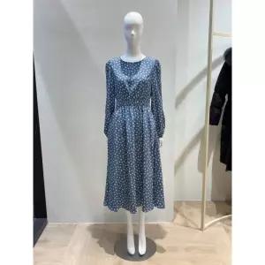 매장정품 PLASTIC ISLAND 플라스틱 아일랜드 프린트 롱 플레어 원피스 PQ1WO182 960277