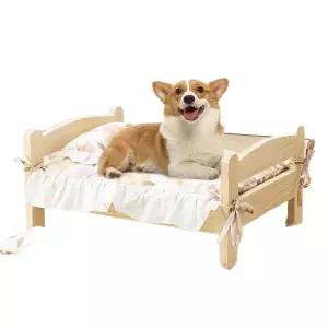 겸용 펫 베드 원목 반려견 침대 하우스 애견 애완동물 고양이 강아지