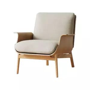 일본식 의자 1인 패브릭 등받이 디자이너 원목 거실