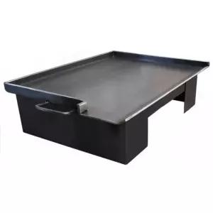 대형 철판 요리 가정용 그릴 이중 파전 8MM 노점상 업소용