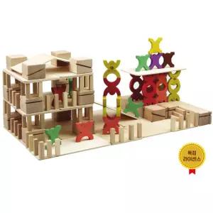 JustBlock 공간 구성 사고력 스마트라인 FUN140 + 활동북 기관용 구조 건축