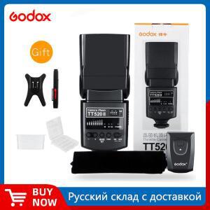 Godox TT520 II 플래시 내장 433MHz 무선 신호 + 캐논 니콘 펜탁스 올림푸스 DSLR 카메라용 트리거