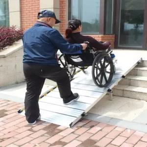 휠체어 경사로 접이식 계단 휴대용 슬로프 이동식 발판 1.5m 2m 3m 알루미늄