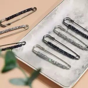 반짝이 포인트 브로치 장식옷핀 큰옷핀 옷핀 패션브로치 브롯치