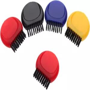 MUXSAM 포켓 골프 클럽 홈 브러시 미니 휴대용 소프트 D-브러시 5팩 색상 랜덤 헤드 청소용 골프공 신발