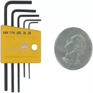 Wiha 35393 5피스 미니 L-키 숏 헥스 SAE 세트