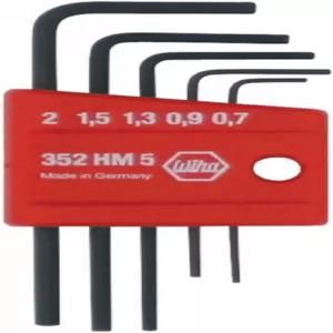 Wiha 35392 5피스 미니 L-키 숏 헥스 미터법 세트