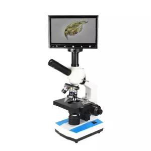 위상차 현미경 광학 박테리아 자동 초점 쌍안 디지털 실험실 전자 카메라 생물