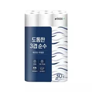 잘풀리는집 도톰한3겹 순수 27m 30롤 1개