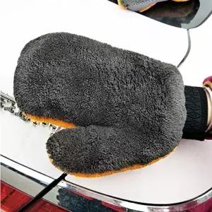 고품질 세차용 양면 장갑 캐시미어 손세차 청소 브러시 핸드 세차장갑 양면 캐시미어 WFILDFA